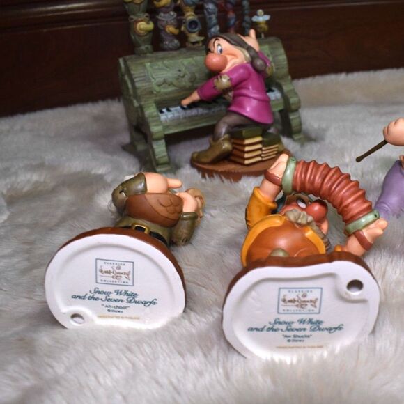 WDCC Disney Snow White And The Seven Dwarfs With Pipe Organ 10 Piece Set - Picture 14 of 16